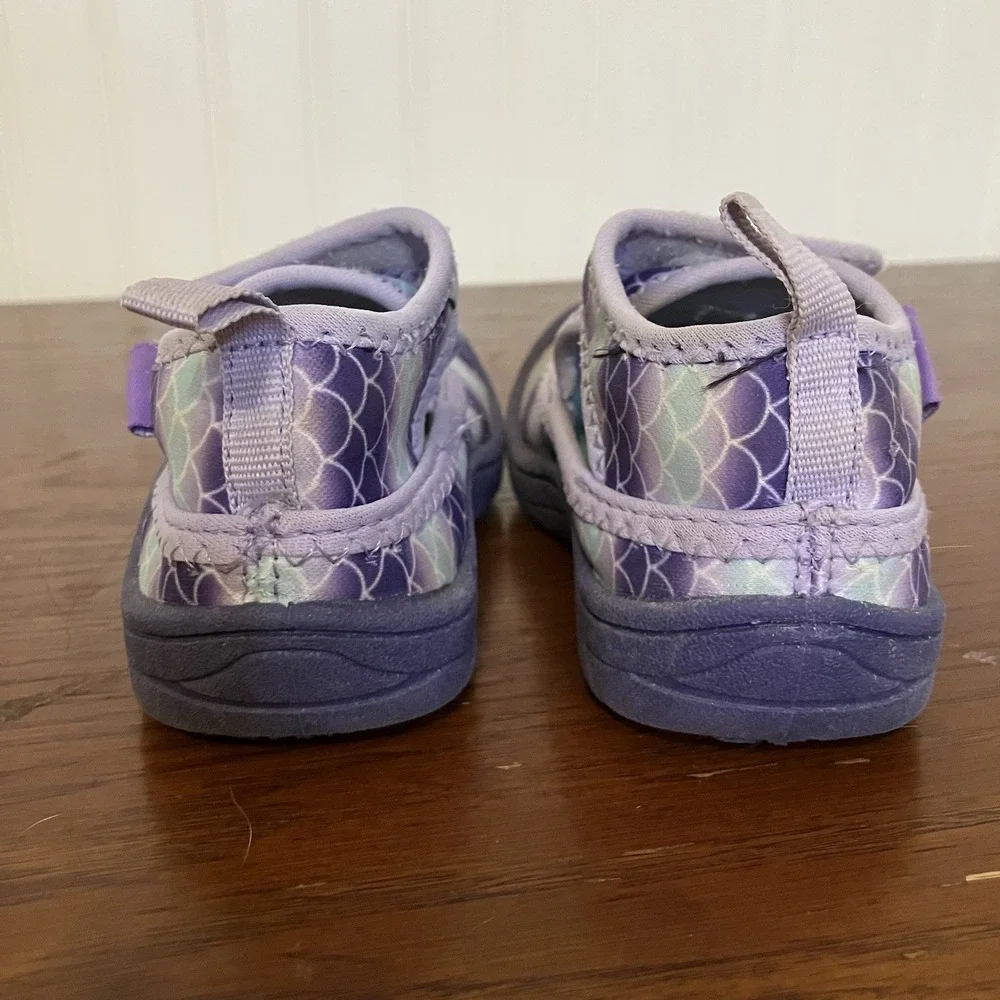 Northside Mermaid Toddler Girls Quick-Drying Water Shoe Size 6 Easy On/Off Strap